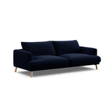 Naomi 3-Sitzer Sofa aus Samt in Königsblau (Salvador 5), 200x95 cm von Micadoni – Bild 4