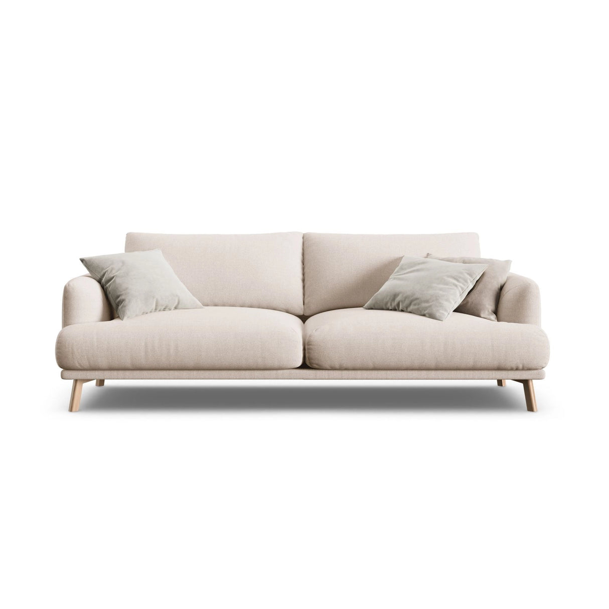 Naomi 3-Sitzer Sofa aus Samt oder Strukturstoff, 200x95 cm von Micadoni – Bild 1