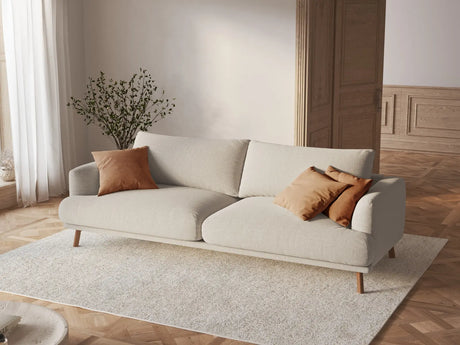 Naomi 3-Sitzer Sofa aus Samt oder Strukturstoff, 200x95 cm von Micadoni – Bild 2