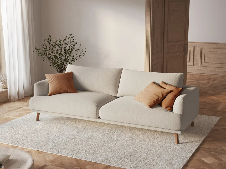 Naomi 3-Sitzer Sofa aus Samt oder Strukturstoff, 200x95 cm von Micadoni – Bild 2