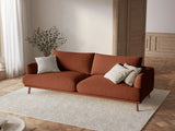 Naomi 3-Sitzer Sofa aus Strukturierter Stoff in Brick (Liberty 9), 200x95 cm von Micadoni – Bild 2