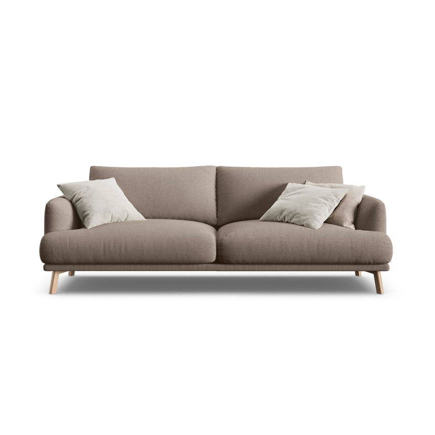 Naomi 3-Sitzer Sofa aus Strukturierter Stoff in Cappuccino (Liberty 5), 200x95 cm von Micadoni – Bild 1