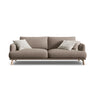 Naomi 3-Sitzer Sofa aus Strukturierter Stoff in Cappuccino (Liberty 5), 200x95 cm von Micadoni – Bild 1