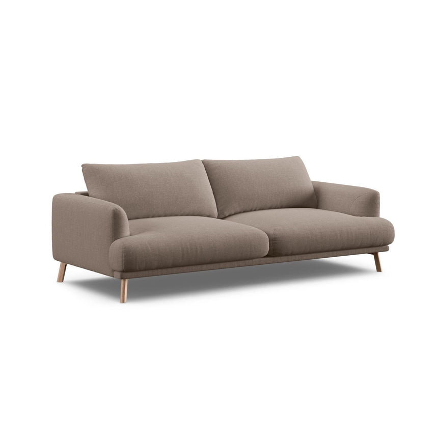 Naomi 3-Sitzer Sofa aus Strukturierter Stoff in Cappuccino (Liberty 5), 200x95 cm von Micadoni – Bild 4