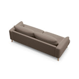 Naomi 3-Sitzer Sofa aus Strukturierter Stoff in Cappuccino (Liberty 5), 200x95 cm von Micadoni – Bild 5