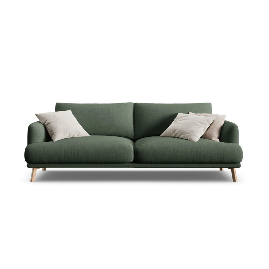 Naomi 3-Sitzer Sofa aus Strukturierter Stoff in Moosgrün (Liberty 12), 200x95 cm von Micadoni – Bild 1