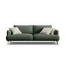 Naomi 3-Sitzer Sofa aus Strukturierter Stoff in Moosgrün (Liberty 12), 200x95 cm von Micadoni – Bild 1