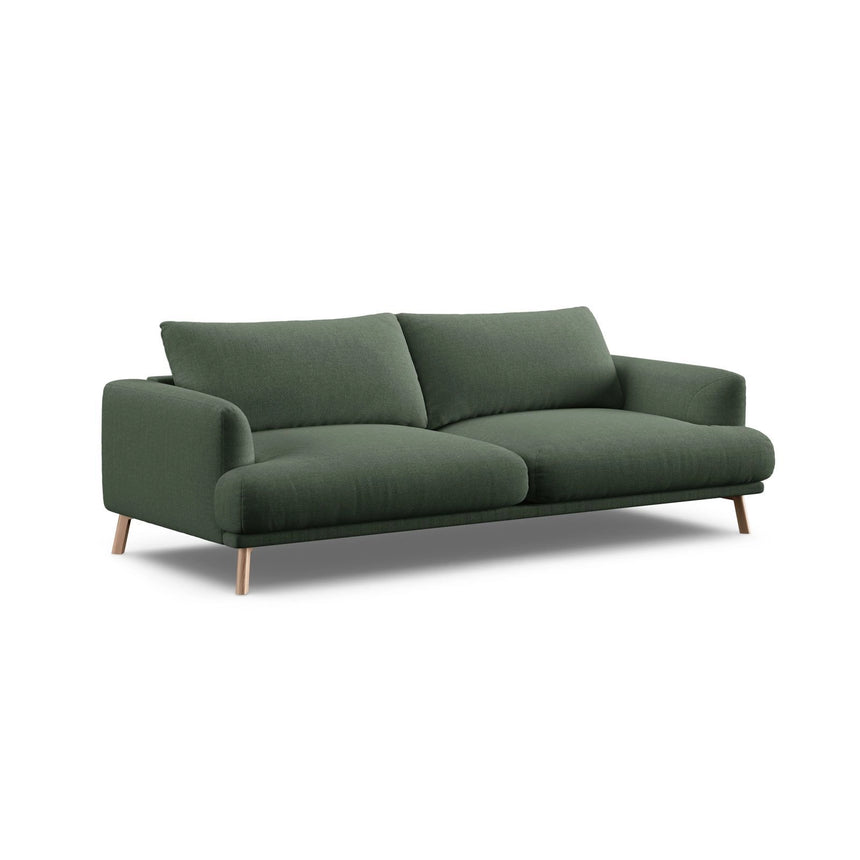 Naomi 3-Sitzer Sofa aus Strukturierter Stoff in Moosgrün (Liberty 12), 200x95 cm von Micadoni – Bild 4