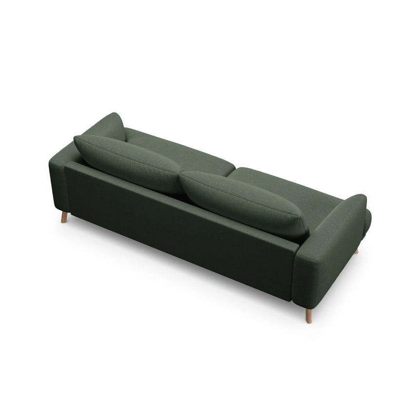 Naomi 3-Sitzer Sofa aus Strukturierter Stoff in Moosgrün (Liberty 12), 200x95 cm von Micadoni – Bild 5