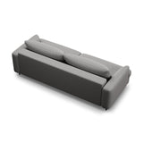 Naomi 3-Sitzer Sofa mit Schlaffunktion und Bettkasten, ausklappbar, aus Strukturierter Stoff in Ash Melange (Liberty 19), 233x110 cm von Micadoni – Bild 4