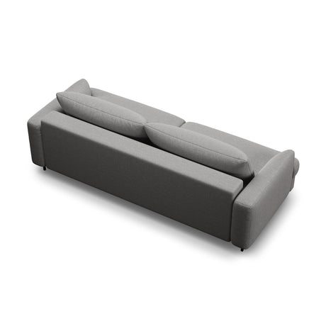 Naomi 3-Sitzer Sofa mit Schlaffunktion und Bettkasten, ausklappbar, aus Strukturierter Stoff in Ash Melange (Liberty 19), 233x110 cm von Micadoni – Bild 4