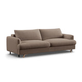 Naomi 3-Sitzer Sofa mit Schlaffunktion und Bettkasten, ausklappbar, aus Strukturierter Stoff in Cappuccino (Liberty 5), 233x110 cm von Micadoni – Bild 6