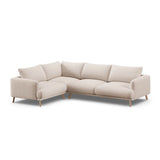 Naomi 4-Sitzer Ecksofa, Linke Seite, aus Samt oder Strukturstoff, 280x195 cm von Micadoni – Bild 4