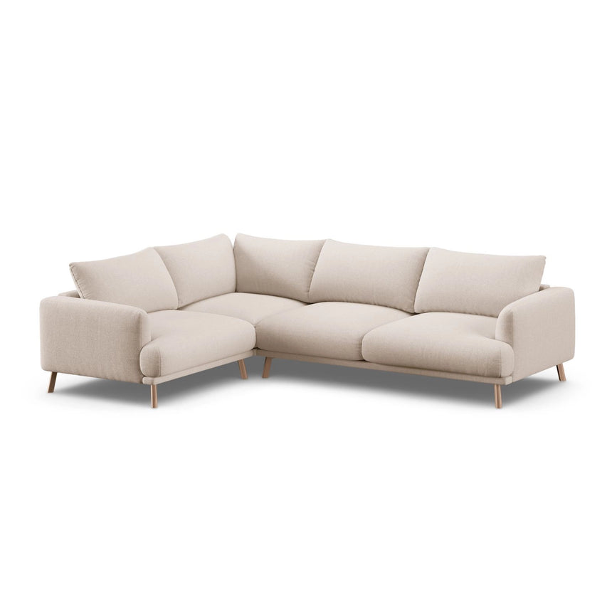 Naomi 4-Sitzer Ecksofa, Linke Seite, aus Samt oder Strukturstoff, 280x195 cm von Micadoni – Bild 4