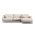 Naomi 4-Sitzer Ecksofa, Rechte Seite, aus Samt oder Strukturstoff, 285x170 cm von Micadoni – Bild 1