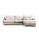 Naomi 4-Sitzer Ecksofa, Rechte Seite, aus Samt oder Strukturstoff, 285x170 cm von Micadoni – Bild 1