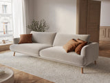 Naomi 4-Sitzer Sofa aus Samt in Beige (Salvador 1), 230x95 cm von Micadoni – Bild 2