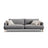 Naomi 4-Sitzer Sofa aus Samt in Grau (Salvador 17), 230x95 cm von Micadoni – Bild 1