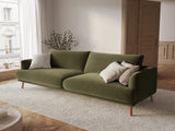Naomi 4-Sitzer Sofa aus Samt in Grün (Salvador 8), 230x95 cm von Micadoni – Bild 2