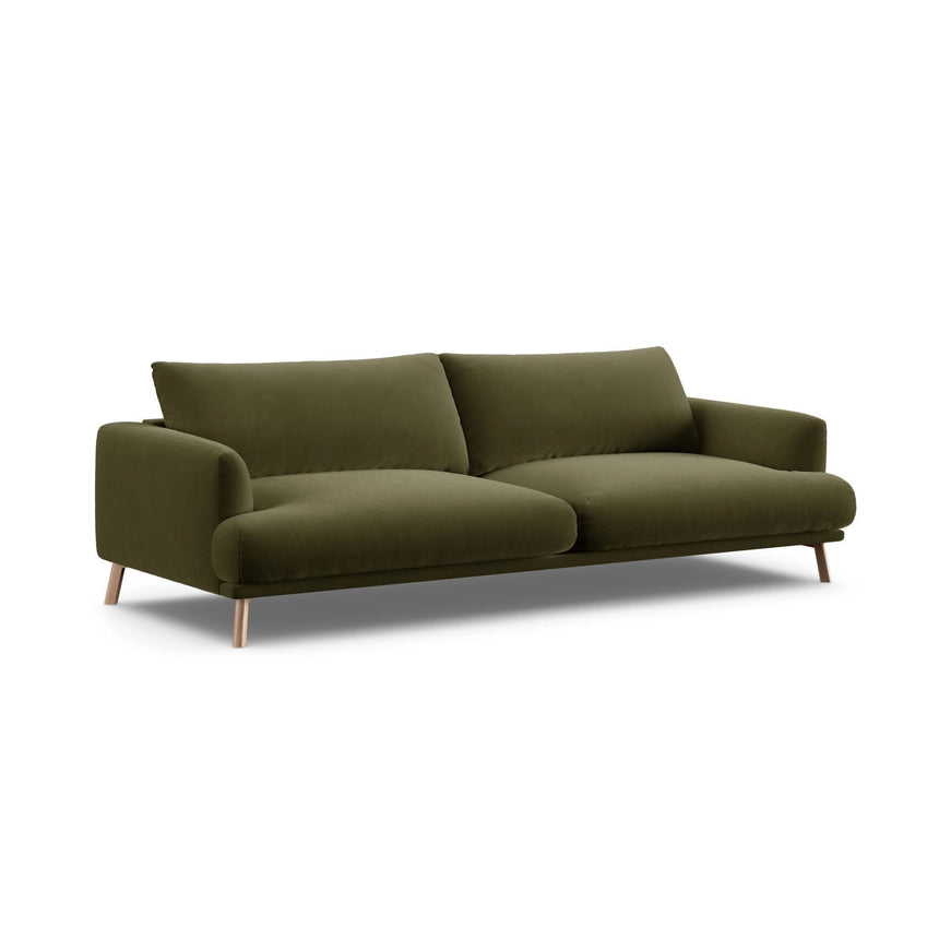 Naomi 4-Sitzer Sofa aus Samt in Grün (Salvador 8), 230x95 cm von Micadoni – Bild 4