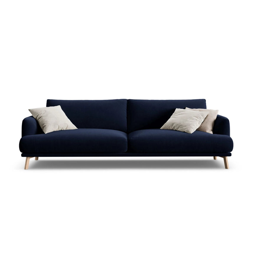 Naomi 4-Sitzer Sofa aus Samt in Königsblau (Salvador 5), 230x95 cm von Micadoni – Bild 1
