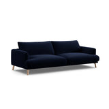 Naomi 4-Sitzer Sofa aus Samt in Königsblau (Salvador 5), 230x95 cm von Micadoni – Bild 4