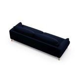 Naomi 4-Sitzer Sofa aus Samt in Königsblau (Salvador 5), 230x95 cm von Micadoni – Bild 5