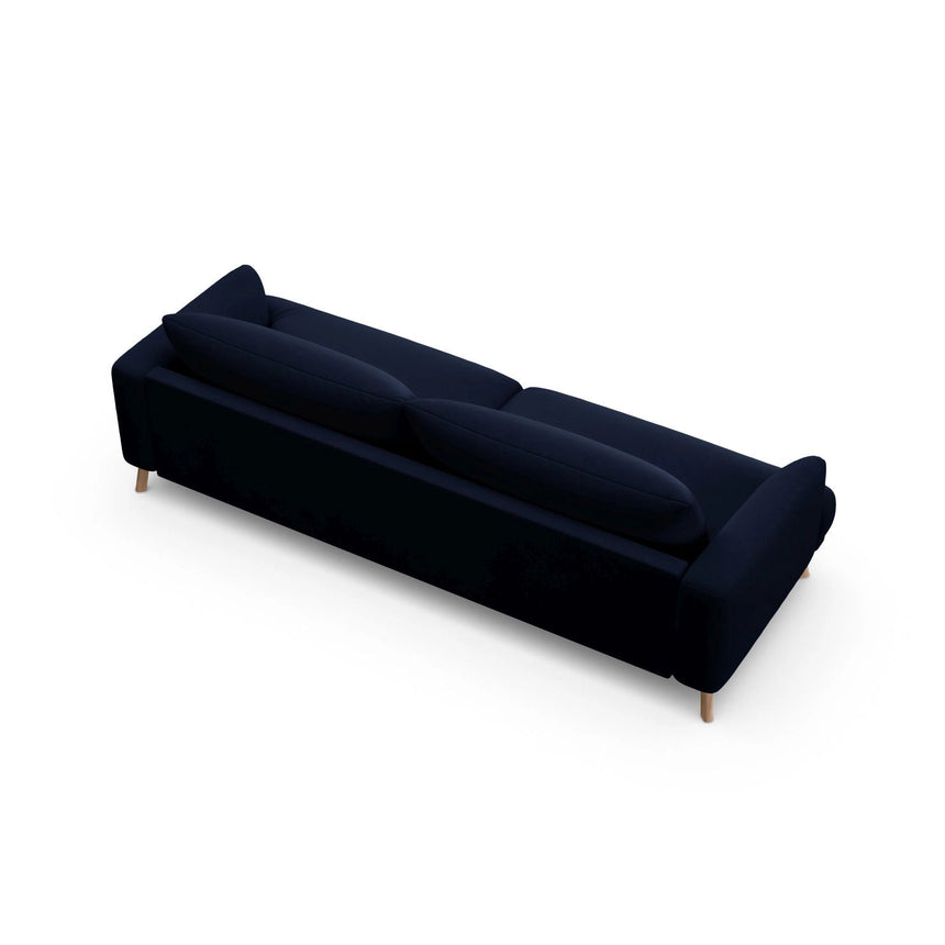 Naomi 4-Sitzer Sofa aus Samt in Königsblau (Salvador 5), 230x95 cm von Micadoni – Bild 5