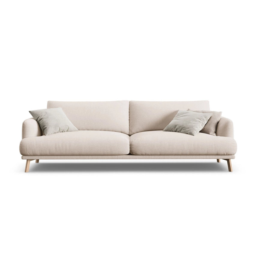 Naomi 4-Sitzer Sofa aus Samt oder Strukturstoff, 230x95 cm von Micadoni – Bild 1