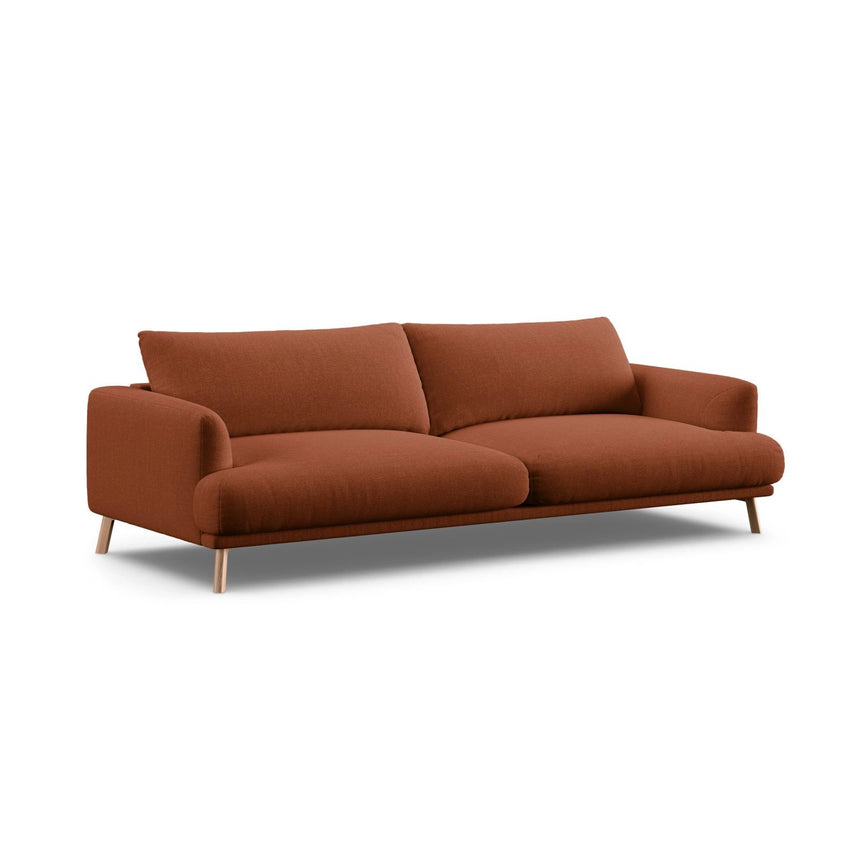 Naomi 4-Sitzer Sofa aus Strukturierter Stoff in Brick (Liberty 9), 230x95 cm von Micadoni – Bild 4