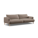 Naomi 4-Sitzer Sofa aus Strukturierter Stoff in Cappuccino (Liberty 5), 230x95 cm von Micadoni – Bild 4