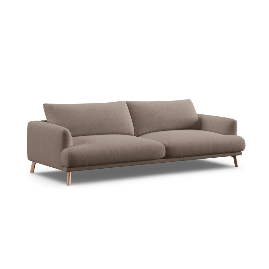Naomi 4-Sitzer Sofa aus Strukturierter Stoff in Cappuccino (Liberty 5), 230x95 cm von Micadoni – Bild 4