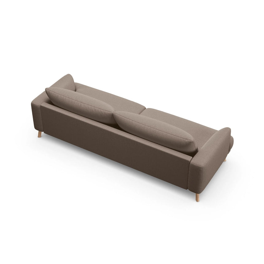 Naomi 4-Sitzer Sofa aus Strukturierter Stoff in Cappuccino (Liberty 5), 230x95 cm von Micadoni – Bild 5