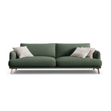 Naomi 4-Sitzer Sofa aus Strukturierter Stoff in Moosgrün (Liberty 12), 230x95 cm von Micadoni – Bild 1