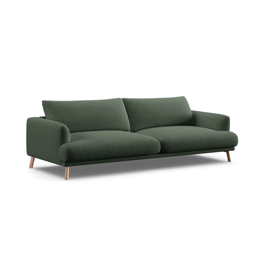 Naomi 4-Sitzer Sofa aus Strukturierter Stoff in Moosgrün (Liberty 12), 230x95 cm von Micadoni – Bild 4