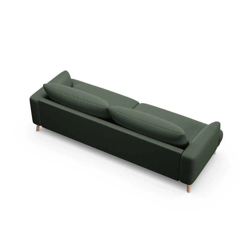 Naomi 4-Sitzer Sofa aus Strukturierter Stoff in Moosgrün (Liberty 12), 230x95 cm von Micadoni – Bild 5