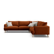 Naomi 5-Sitzer Ecksofa, Symmetrisch, aus Samt in Terrakotta (Salvador 14), 280x280 cm von Micadoni – Bild 1