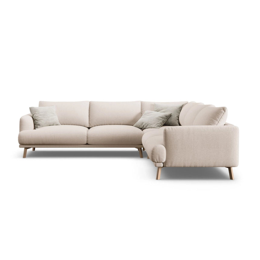 Naomi 5-Sitzer Ecksofa, Symmetrisch, aus Samt oder Strukturstoff, 280x280 cm von Micadoni – Bild 1