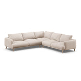Naomi 5-Sitzer Ecksofa, Symmetrisch, aus Samt oder Strukturstoff, 280x280 cm von Micadoni – Bild 4