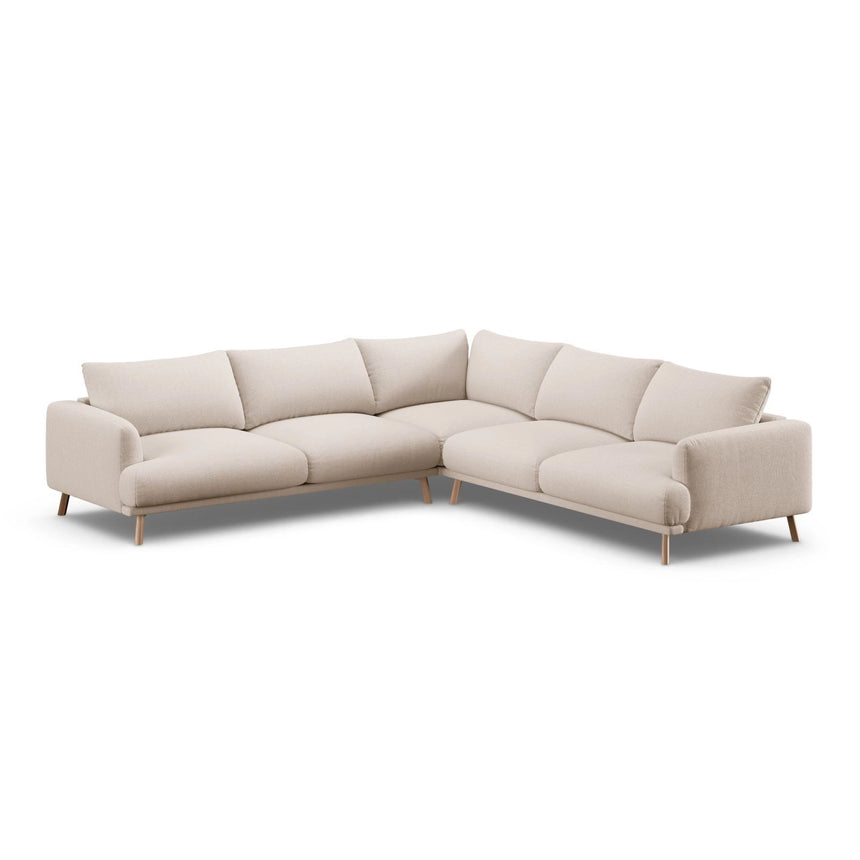 Naomi 5-Sitzer Ecksofa, Symmetrisch, aus Samt oder Strukturstoff, 280x280 cm von Micadoni – Bild 4