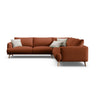 Naomi 5-Sitzer Ecksofa, Symmetrisch, aus Strukturierter Stoff in Brick (Liberty 9), 280x280 cm von Micadoni – Bild 1