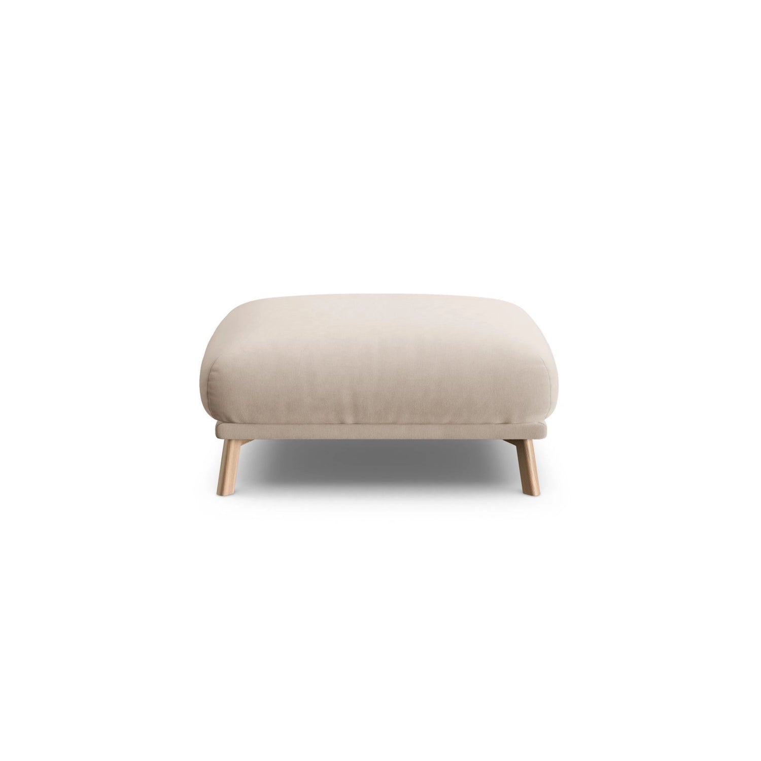 Naomi Pouf aus Samt in Beige (Salvador 1), 85x85 cm von Micadoni – Bild 1