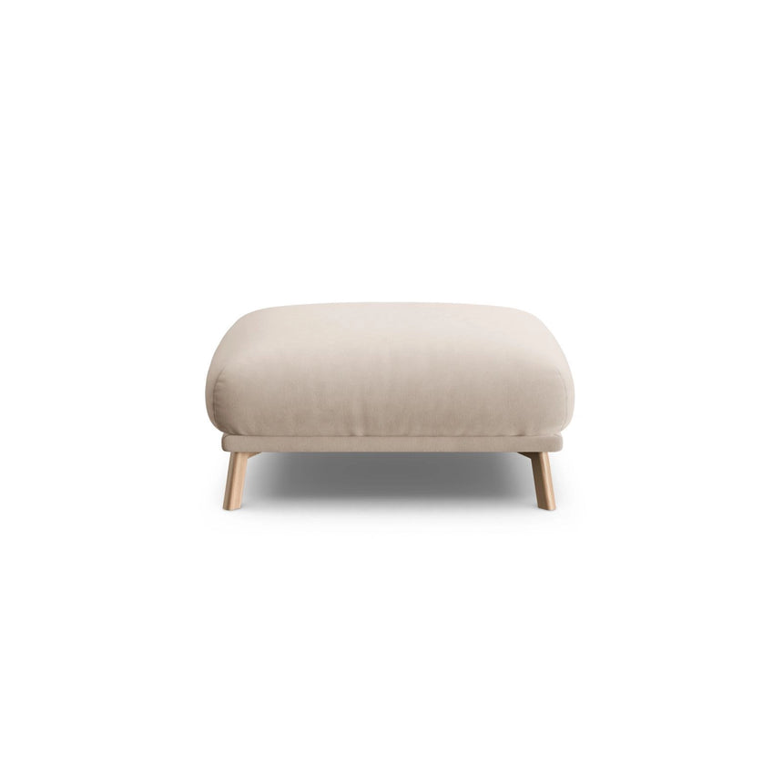 Naomi Pouf aus Samt in Beige (Salvador 1), 85x85 cm von Micadoni – Bild 1