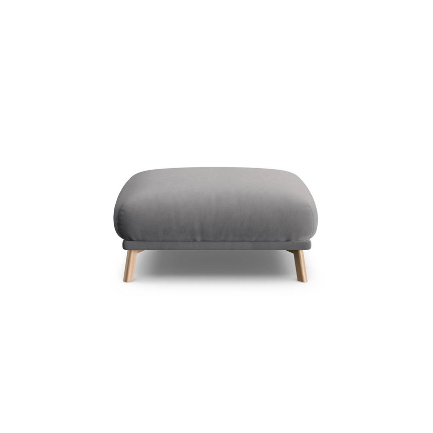 Naomi Pouf aus Samt in Grau (Salvador 17), 85x85 cm von Micadoni – Bild 1