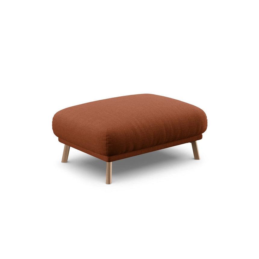 Naomi Pouf aus Strukturierter Stoff in Brick (Liberty 9), 100x70 cm von Micadoni – Bild 4