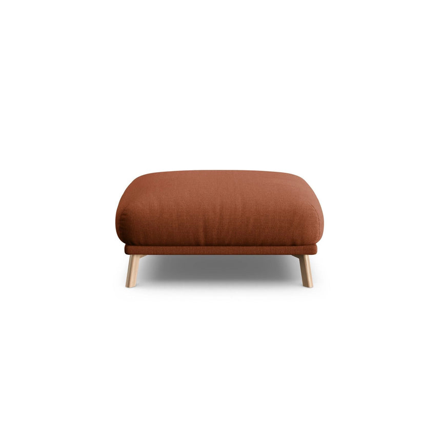 Naomi Pouf aus Strukturierter Stoff in Brick (Liberty 9), 85x85 cm von Micadoni – Bild 1