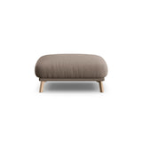 Naomi Pouf aus Strukturierter Stoff in Cappuccino (Liberty 5), 100x70 cm von Micadoni – Bild 1