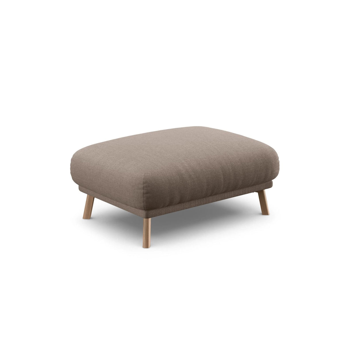 Naomi Pouf aus Strukturierter Stoff in Cappuccino (Liberty 5), 100x70 cm von Micadoni – Bild 4
