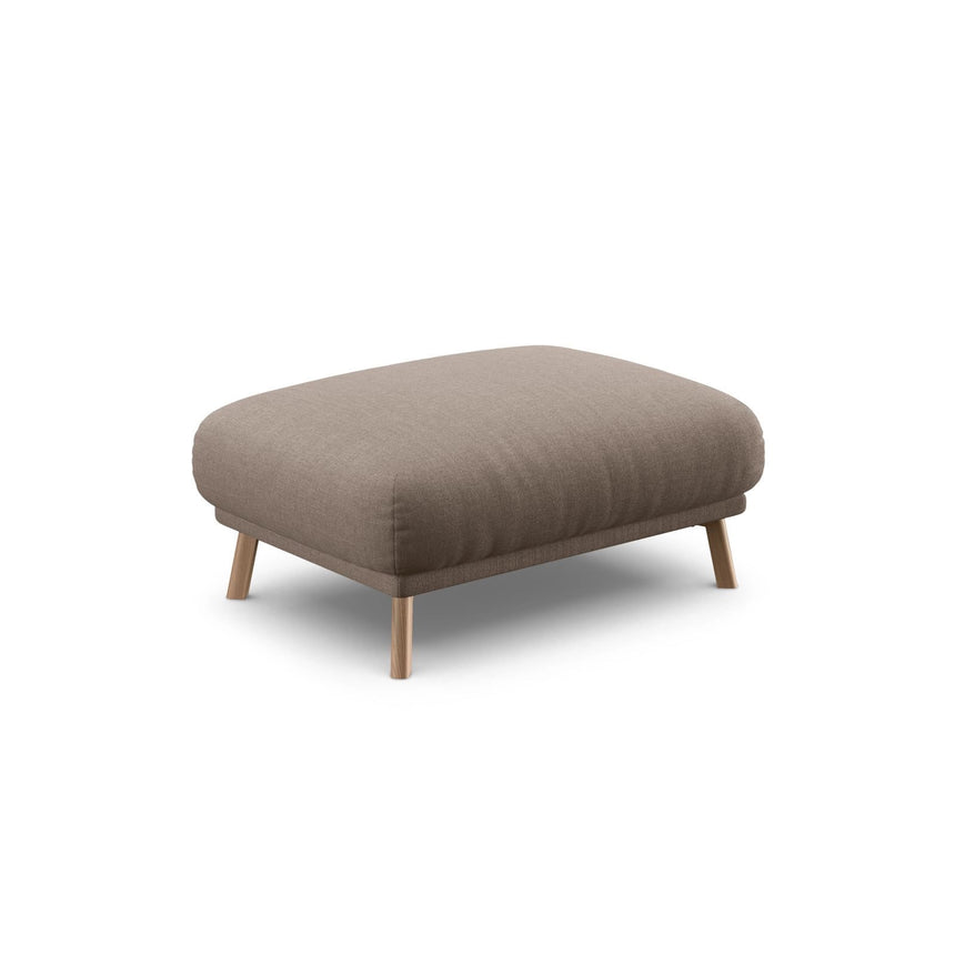 Naomi Pouf aus Strukturierter Stoff in Cappuccino (Liberty 5), 100x70 cm von Micadoni – Bild 4