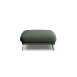 Naomi Pouf aus Strukturierter Stoff in Moosgrün (Liberty 12), 85x85 cm von Micadoni – Bild 1